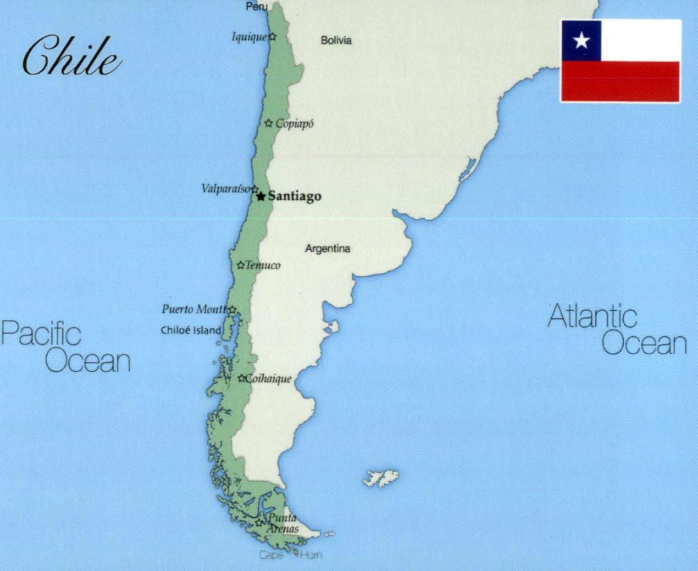 Čile iquique karti