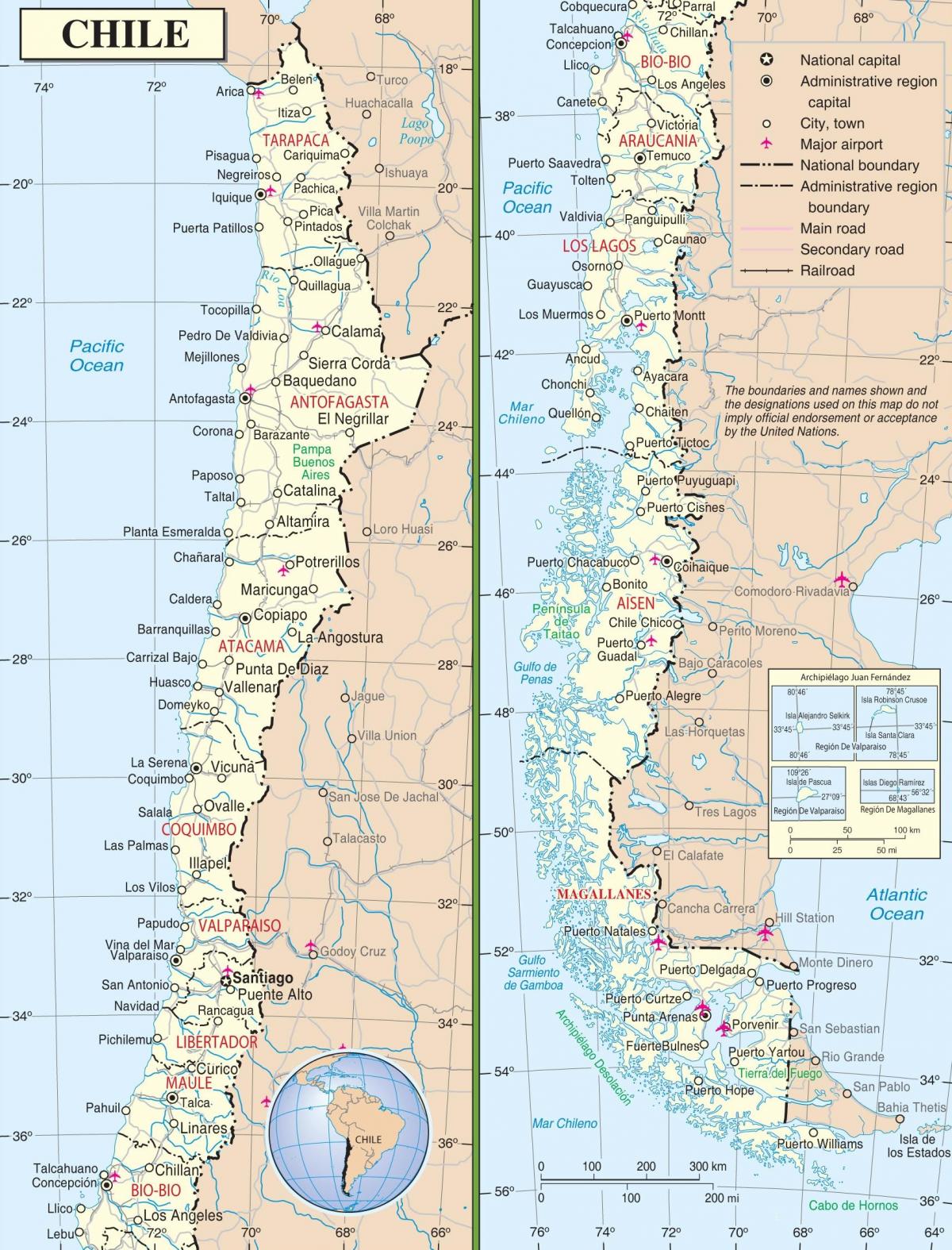 kartu de Čile