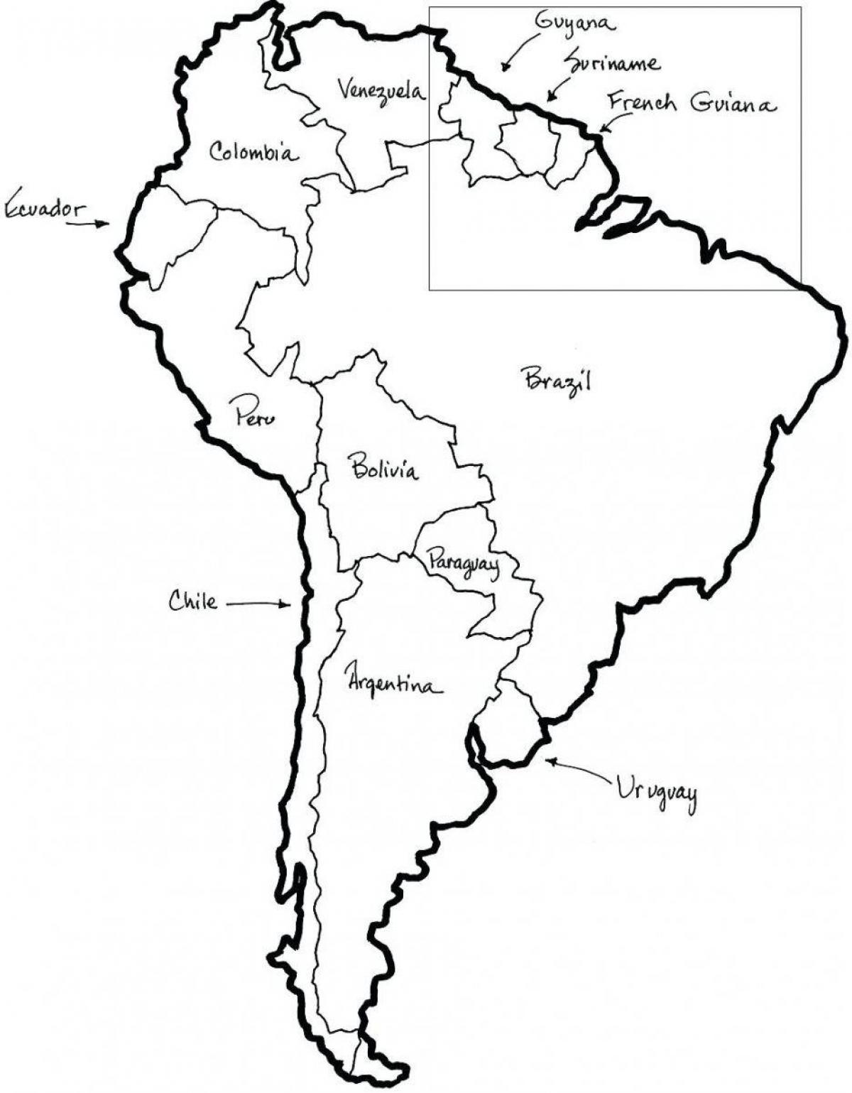 Karta Čile-rame sa francuskim ključem