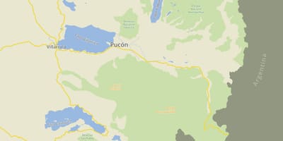 Karta pucon Čile