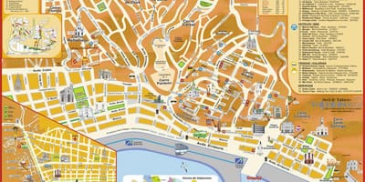 Turistička karta valparaiso u Čileu