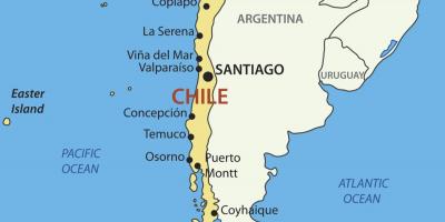 Karta Čile zemlja